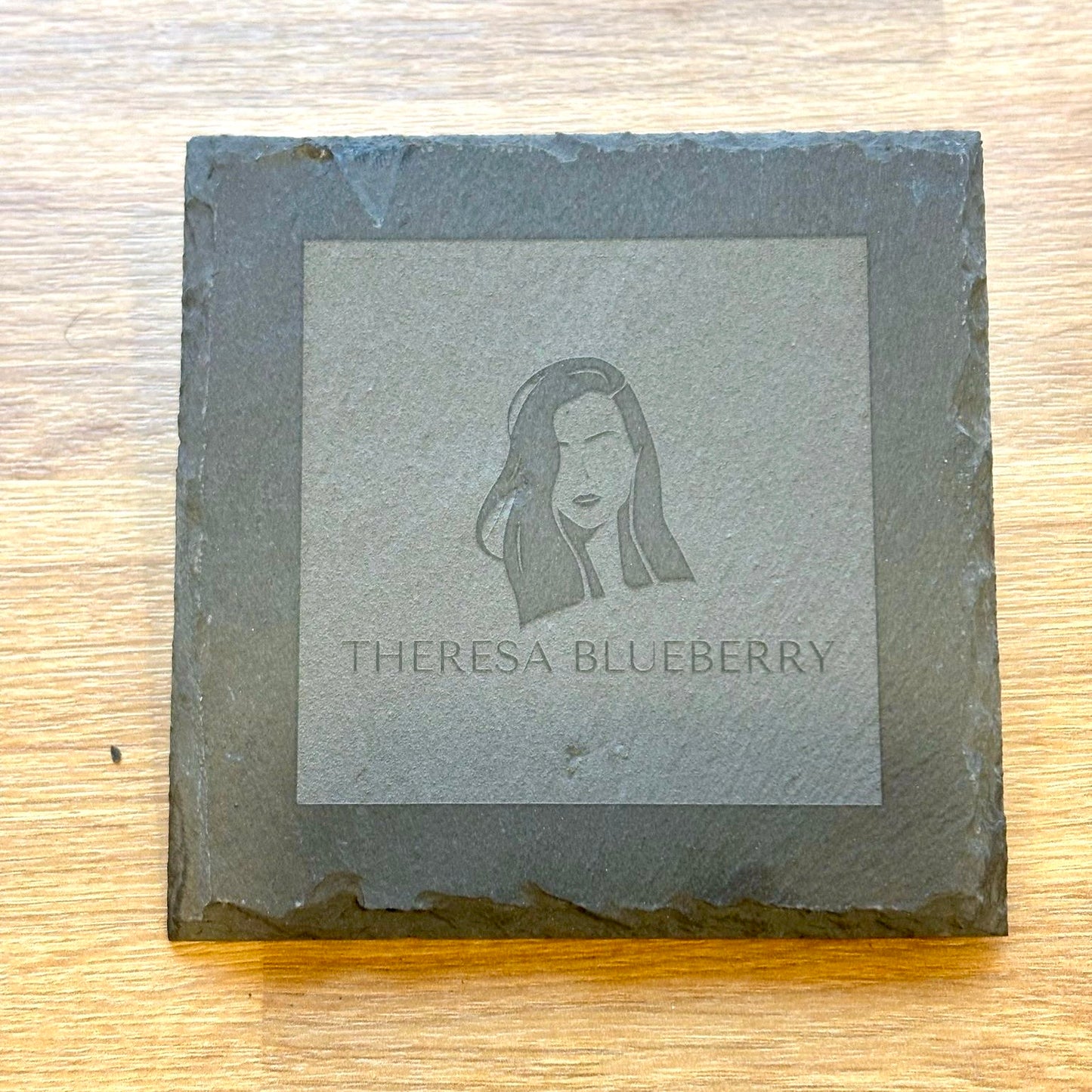 Sada břidlicových podtácků Theresa Blueberry