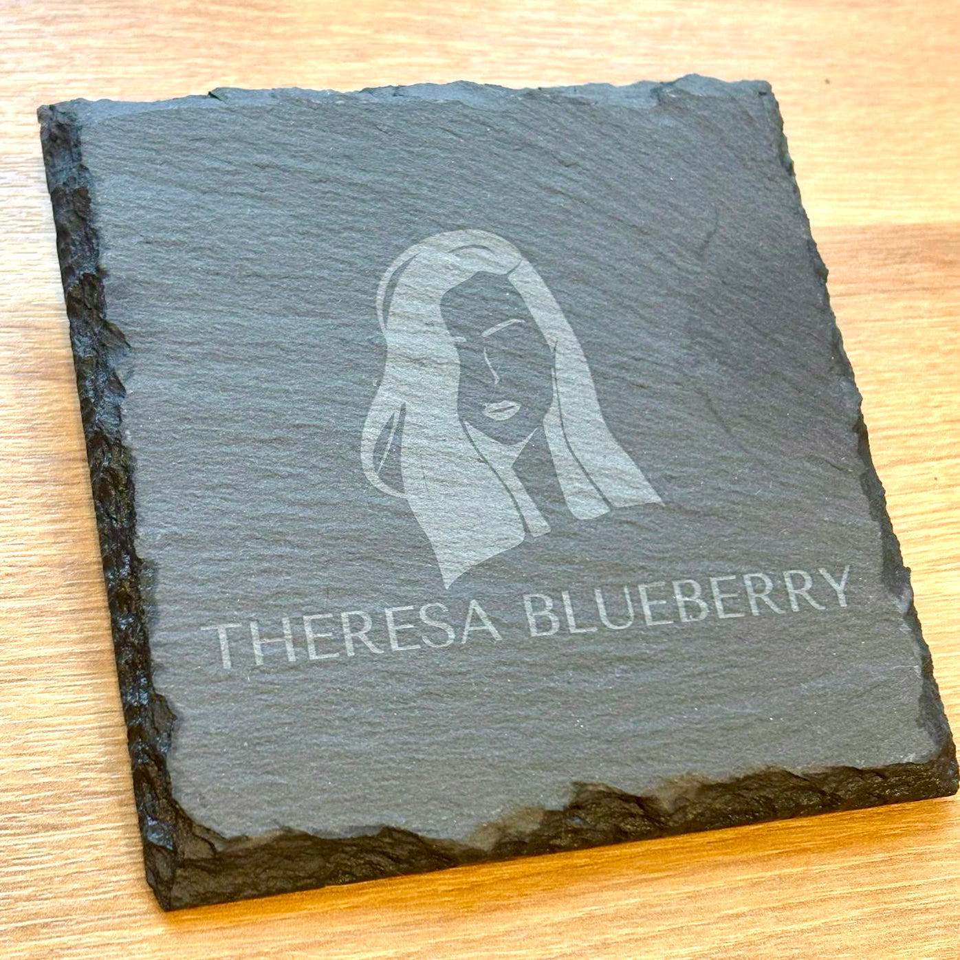 Sada břidlicových podtácků Theresa Blueberry